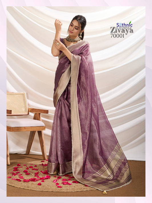 70001 Zivaya Sethnic Gold Infused Sarees