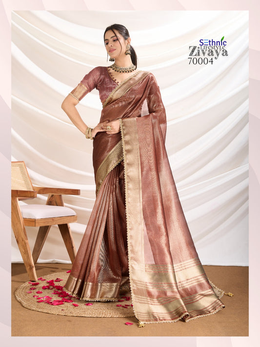 70004 Zivaya Sethnic Gold Infused Sarees