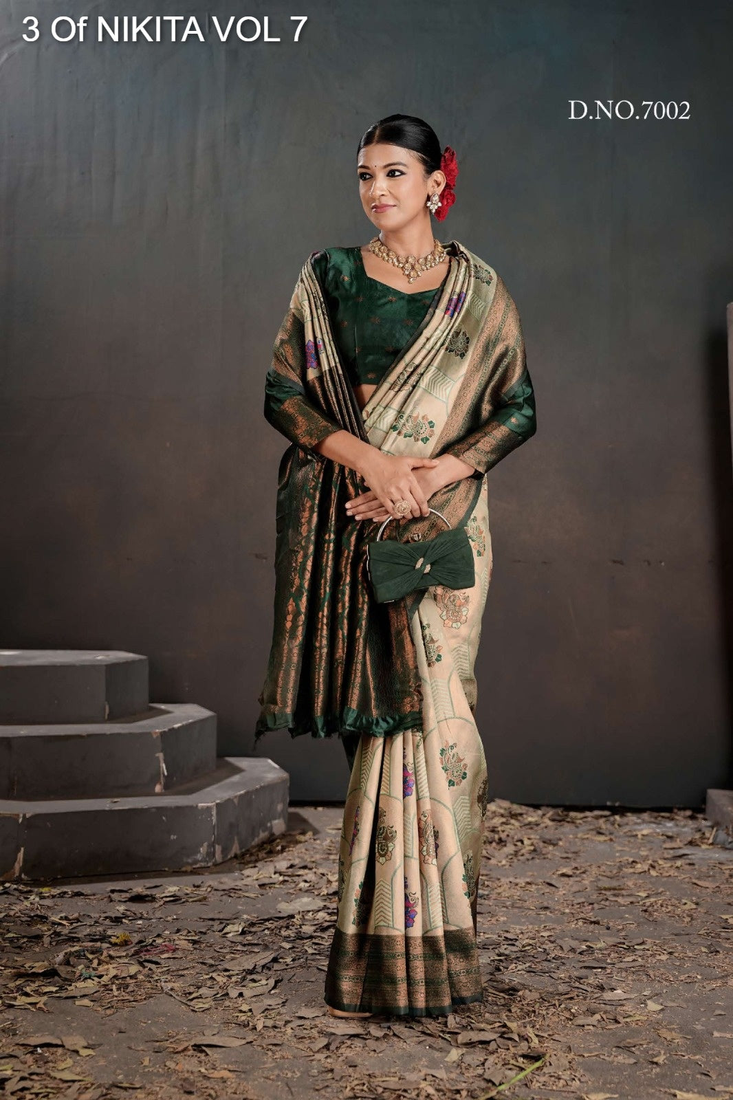 7002 Nikita Vol 7 3 Of Kanchi Silk Sarees