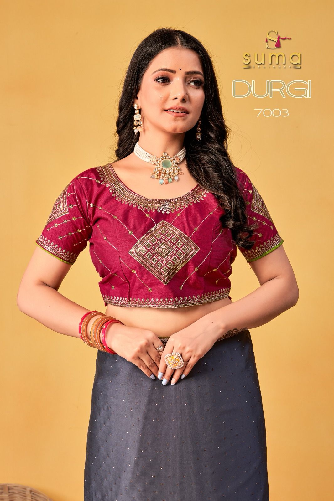 7003 Durga Suma Designer Rangoli Sarees