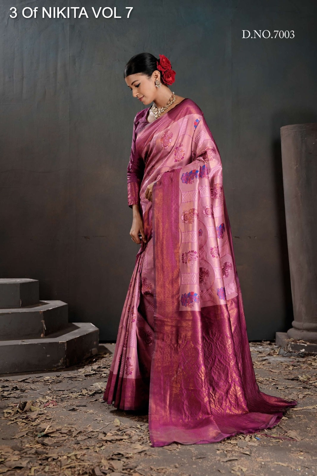 7003 Nikita Vol 7 3 Of Kanchi Silk Sarees