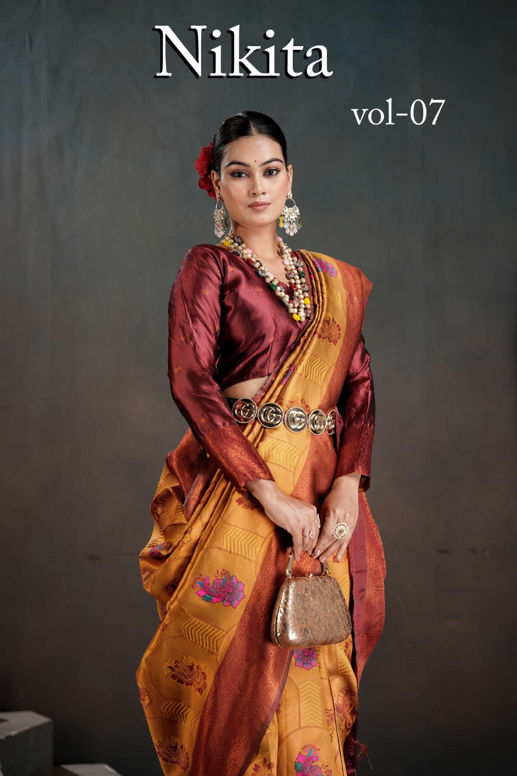7004 Nikita Vol 7 3 Of Kanchi Silk Sarees