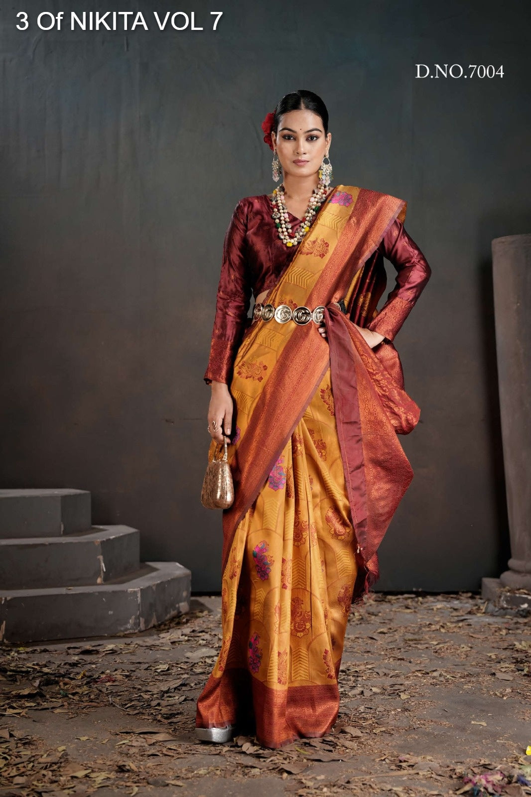 7004 Nikita Vol 7 3 Of Kanchi Silk Sarees