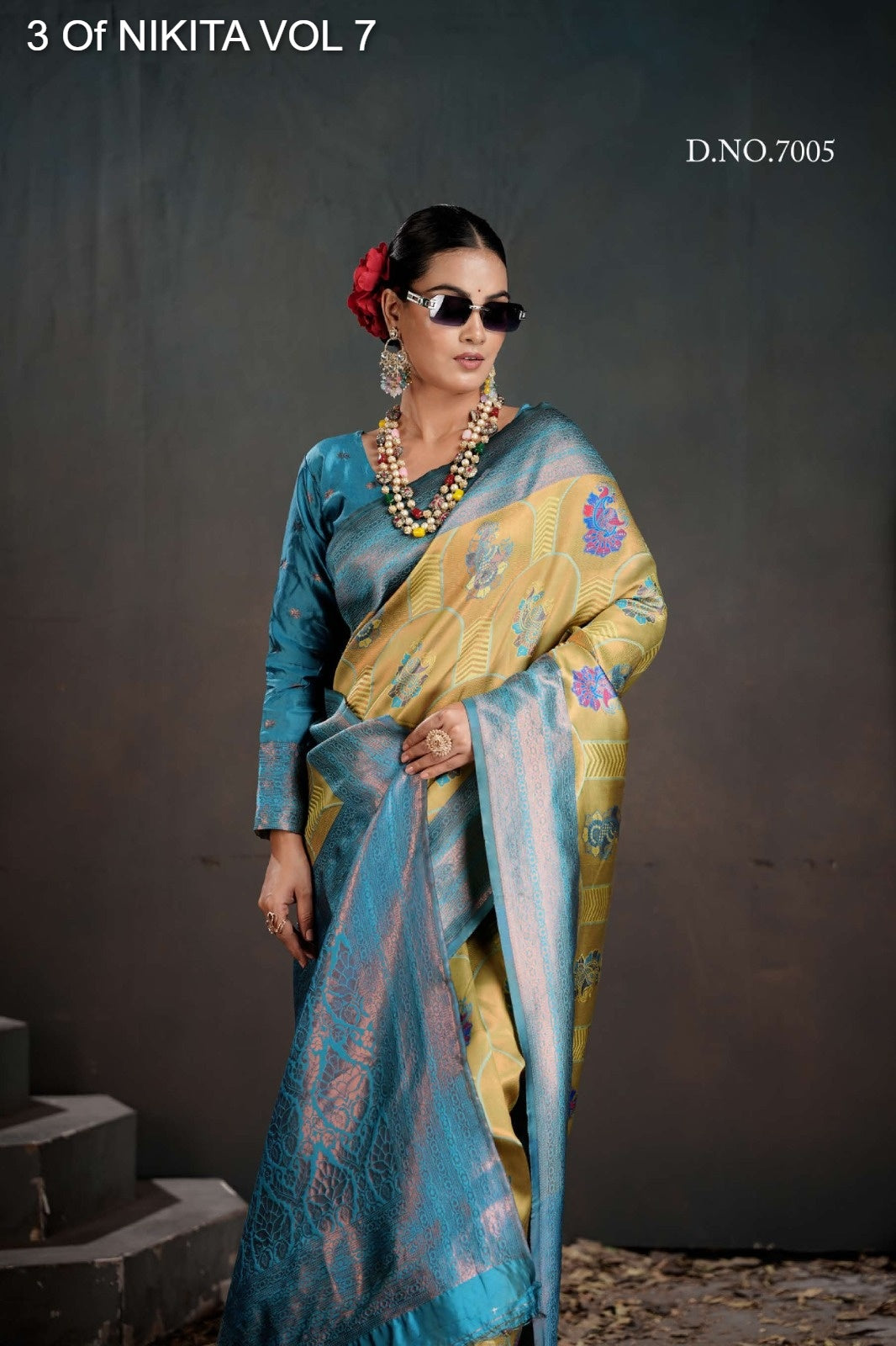 7005 Nikita Vol 7 3 Of Kanchi Silk Sarees