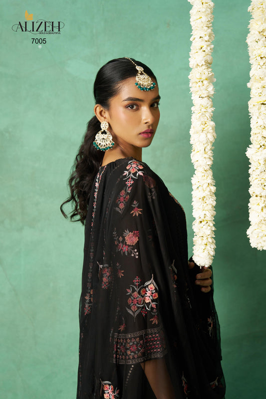 7005 Rose Alizeh Embroidery Pakistani Salwar Suits