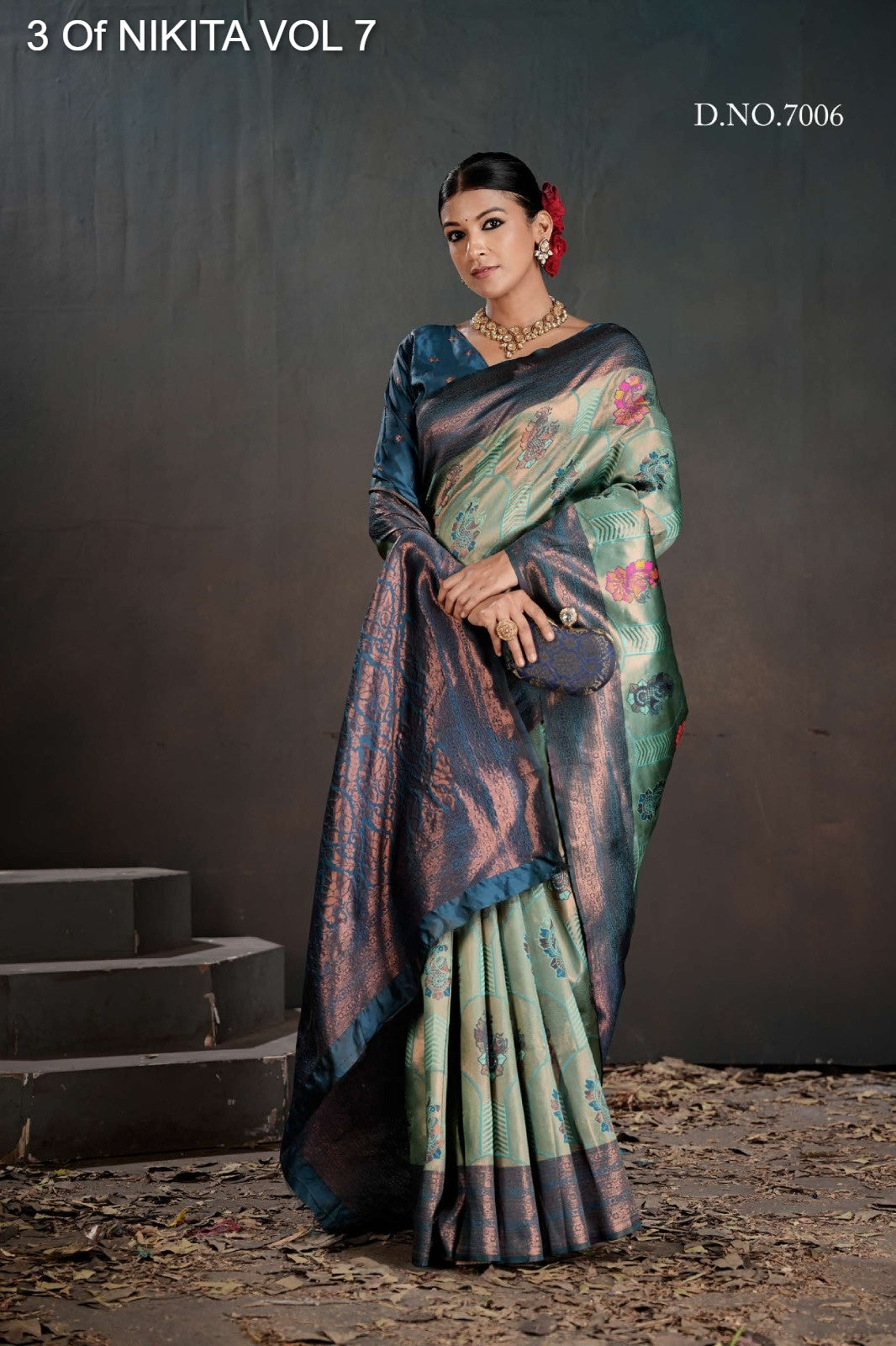 7006 Nikita Vol 7 3 Of Kanchi Silk Sarees