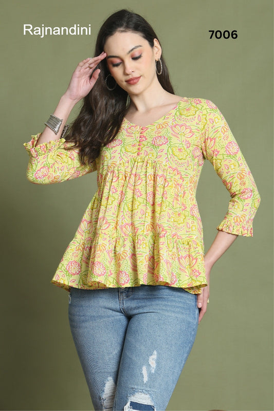 7006 Rajnandini Cotton Women Top