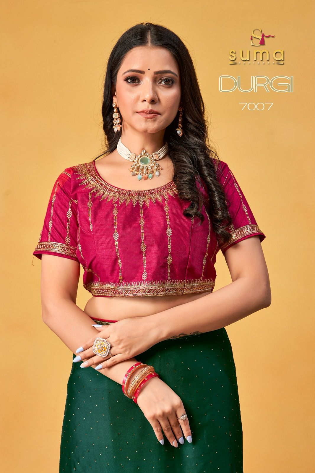 7007 Durga Suma Designer Rangoli Sarees