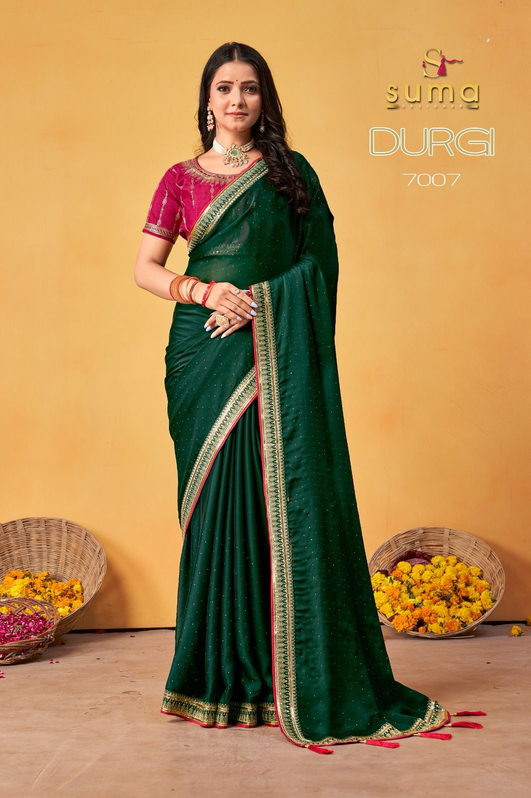7007 Durga Suma Designer Rangoli Sarees