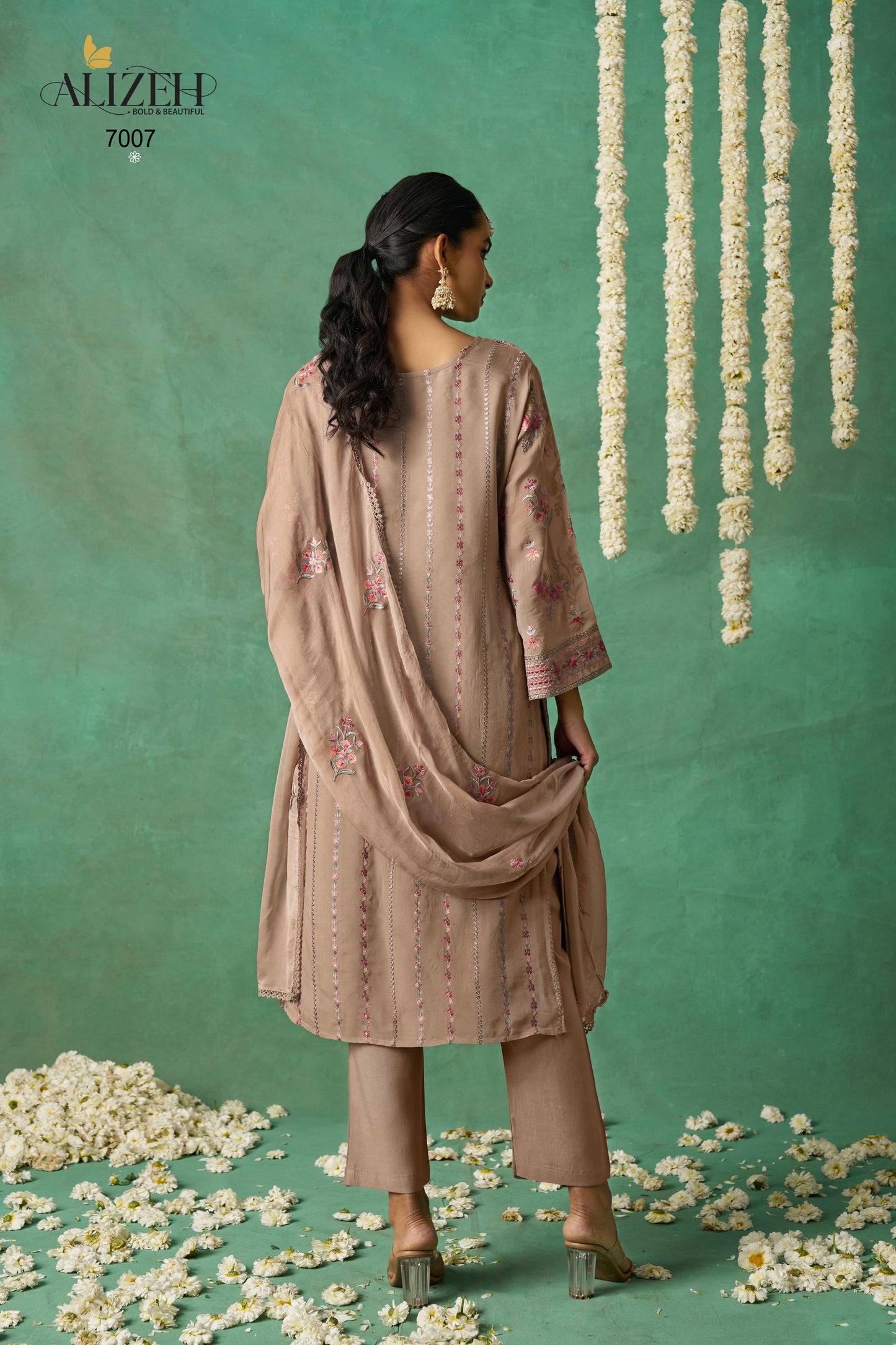 7007 Rose Alizeh Embroidery Pakistani Salwar Suits