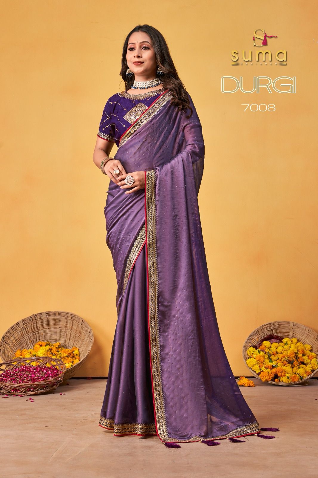 7008 Durga Suma Designer Rangoli Sarees