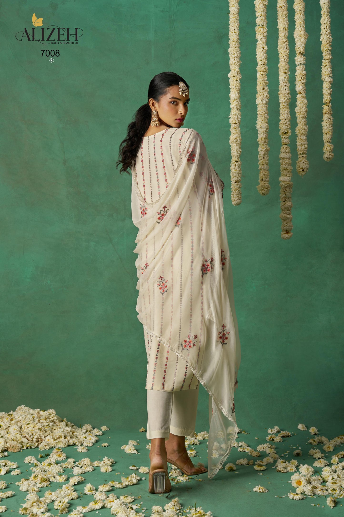 7008 Rose Alizeh Embroidery Pakistani Salwar Suits