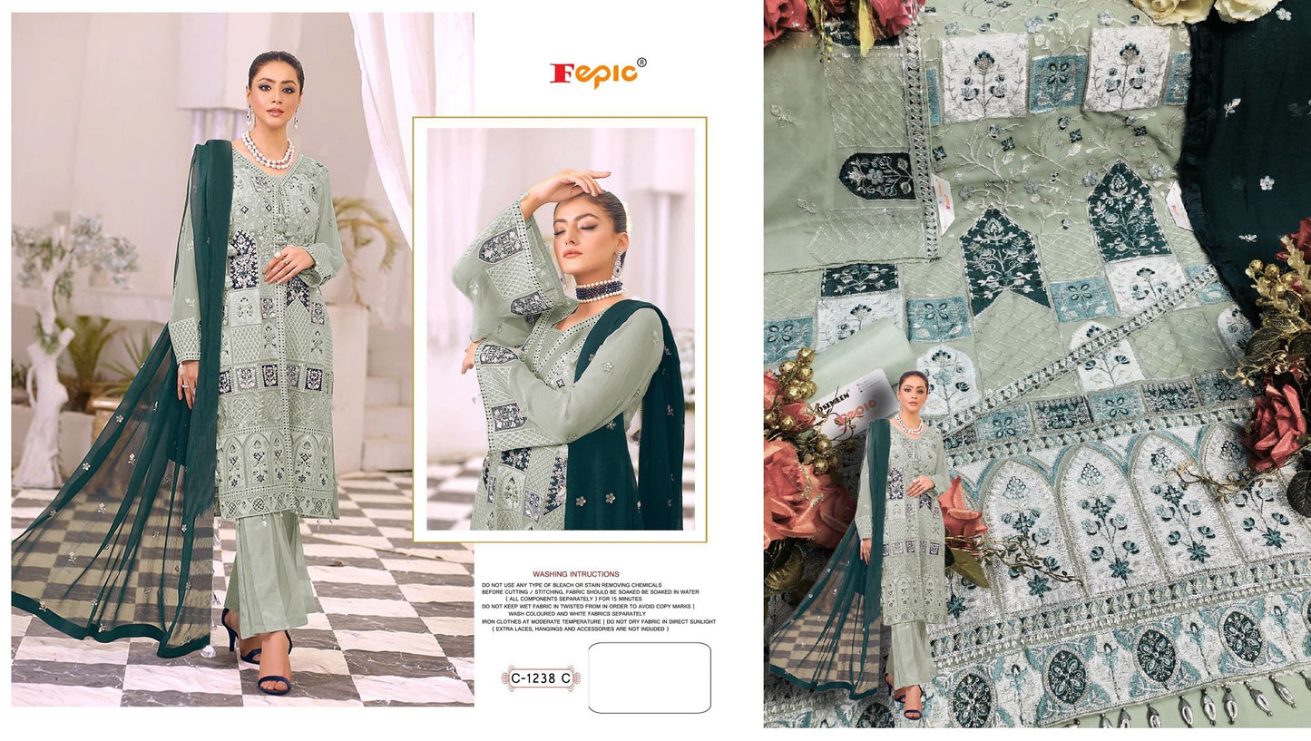 C-1238-C Rosemeen Fepic Pakistani Salwar Suits