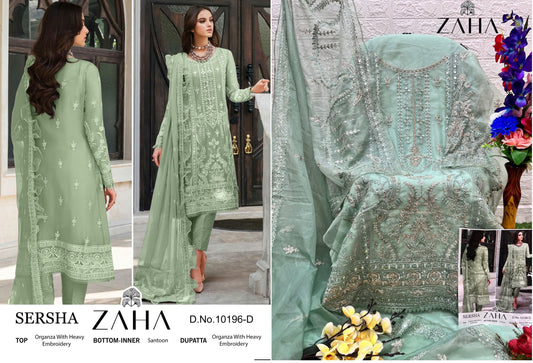 10196D Zaha Pakistani Salwar Suits