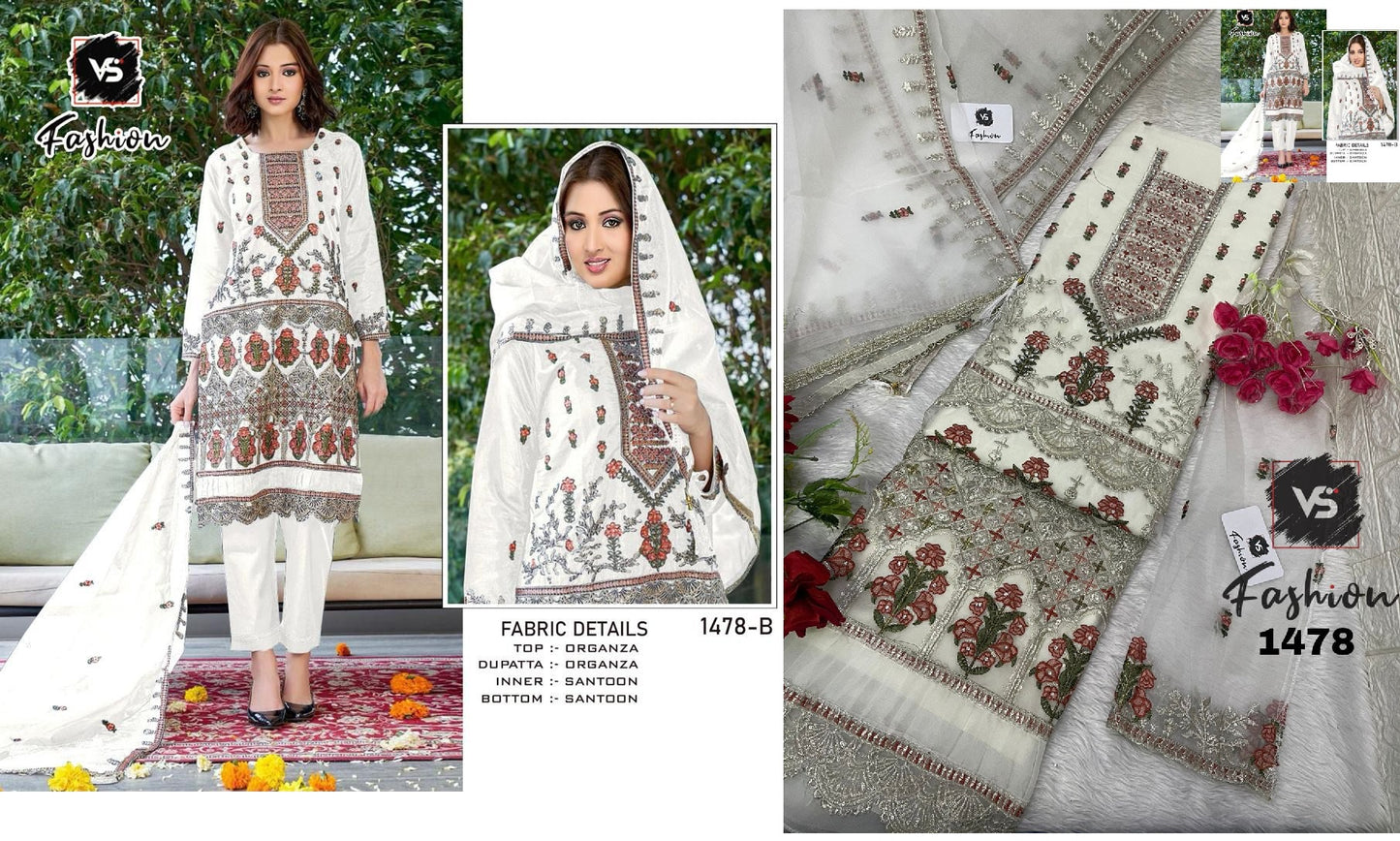 1478B Vs Fashion Pakistani Salwar Suits