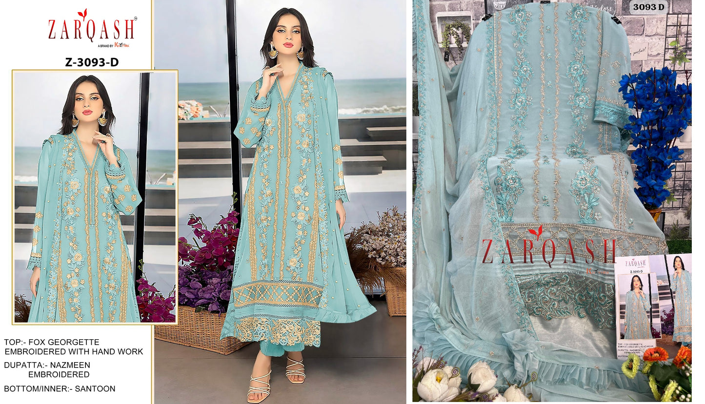 3093D Zarqash Pakistani Salwar Suits