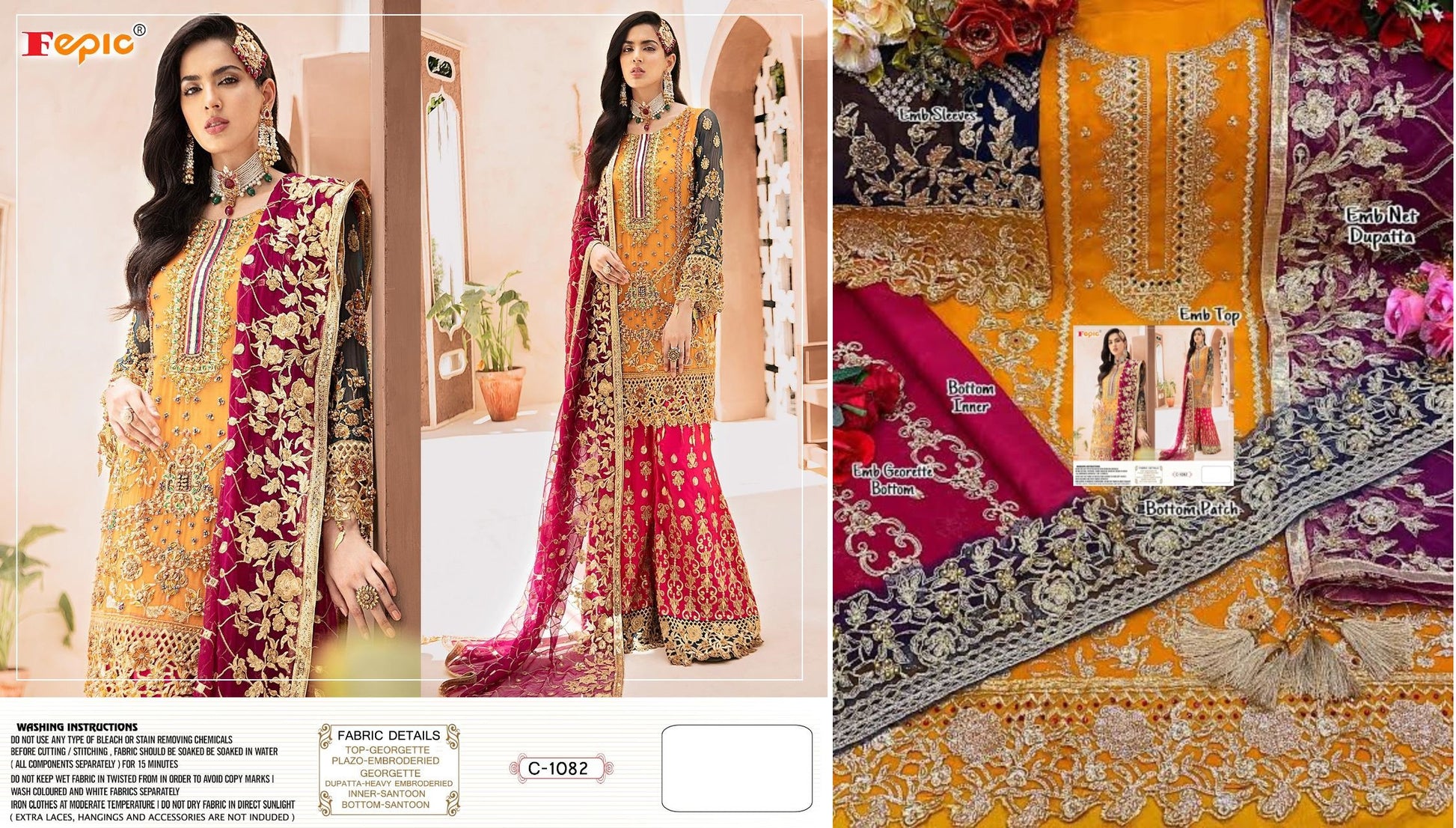 1082 Fepic Pakistani Salwar Suits