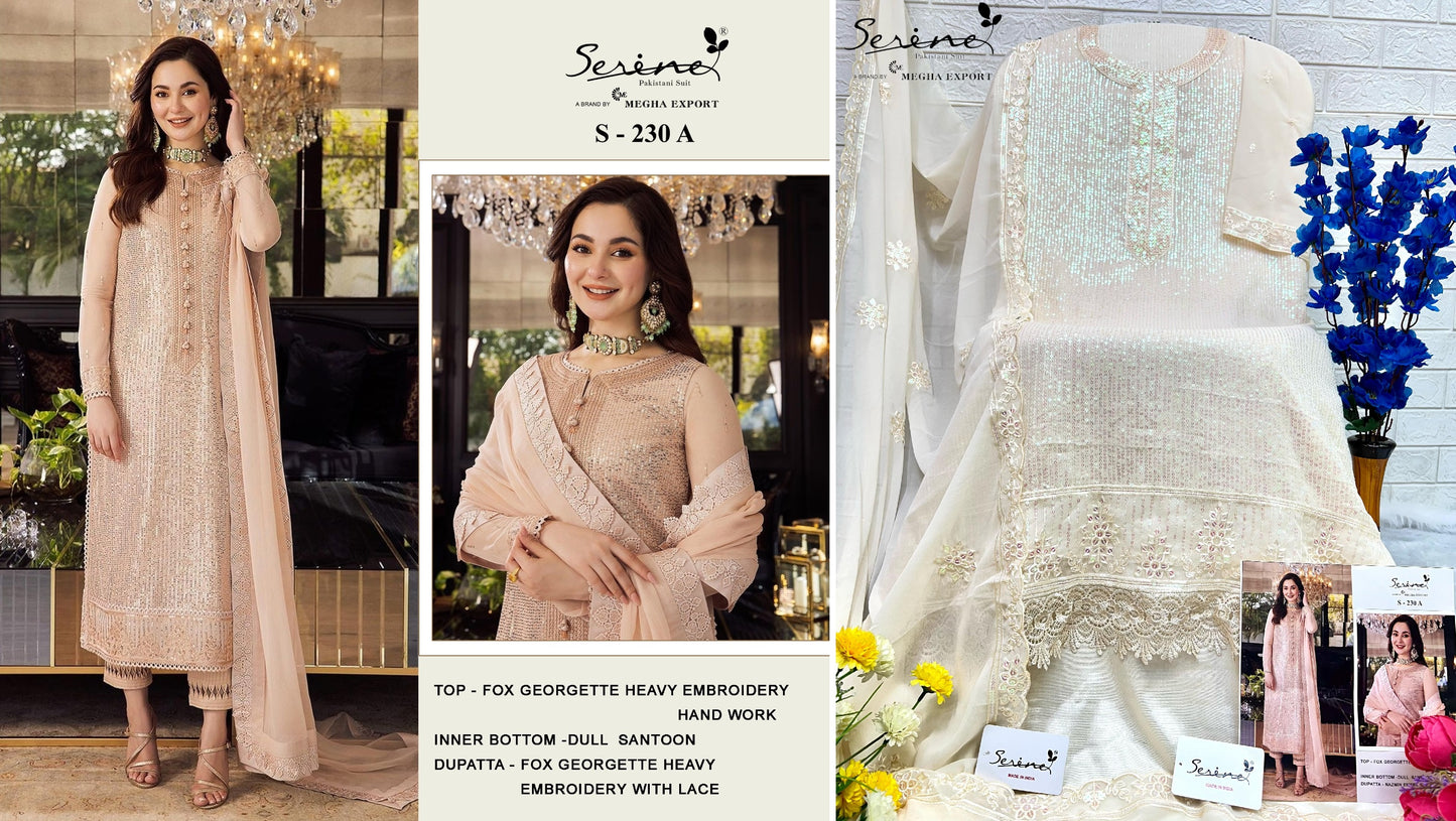 230A Serine Pakistani Salwar Suits