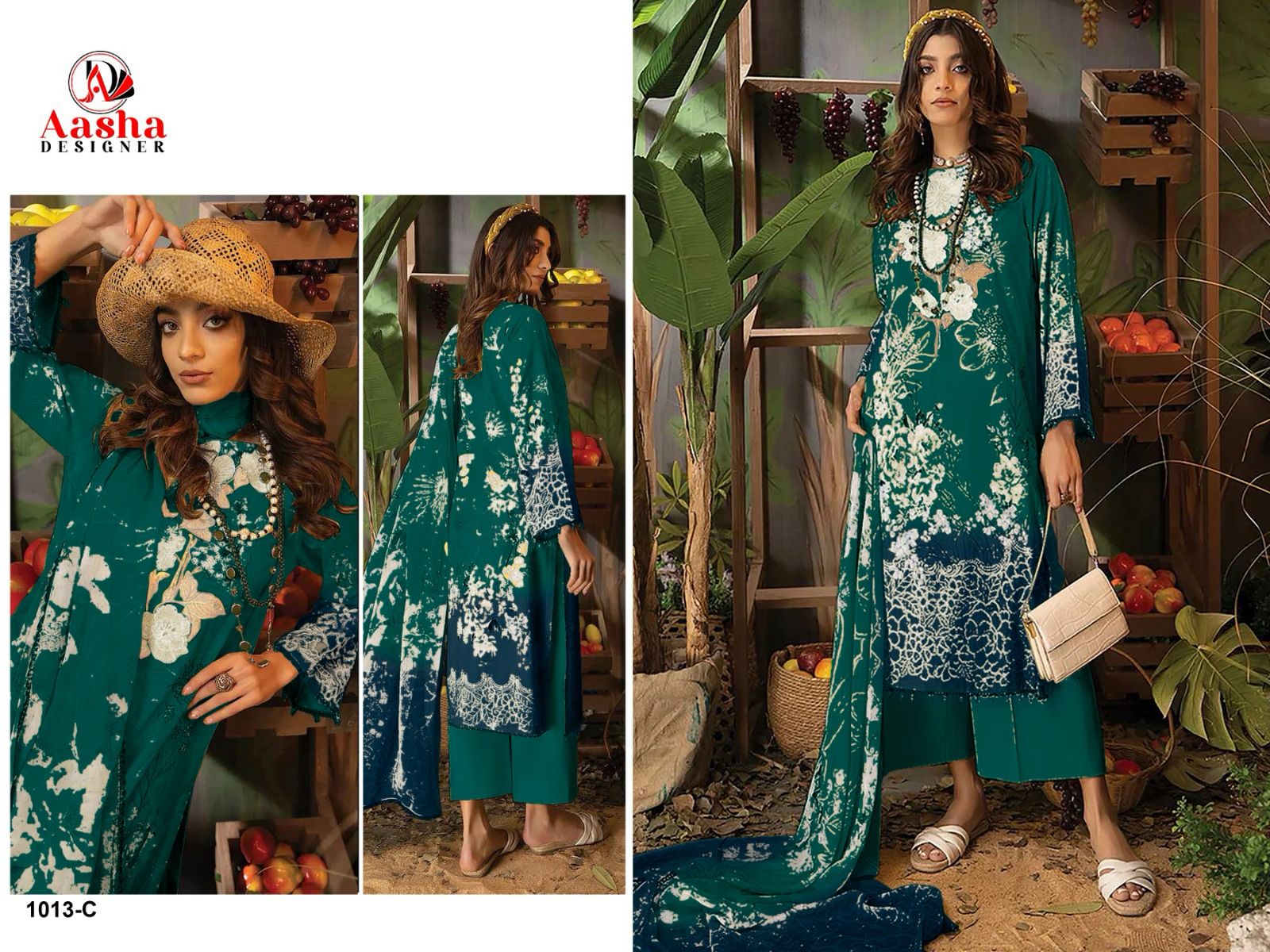 1013C Aasha Designer Pakistani Salwar Suits