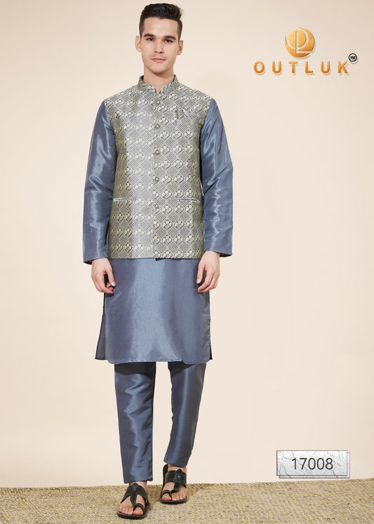 17008 Wedding Collection Vol 17 Outluk Mens Kurta Pyjama