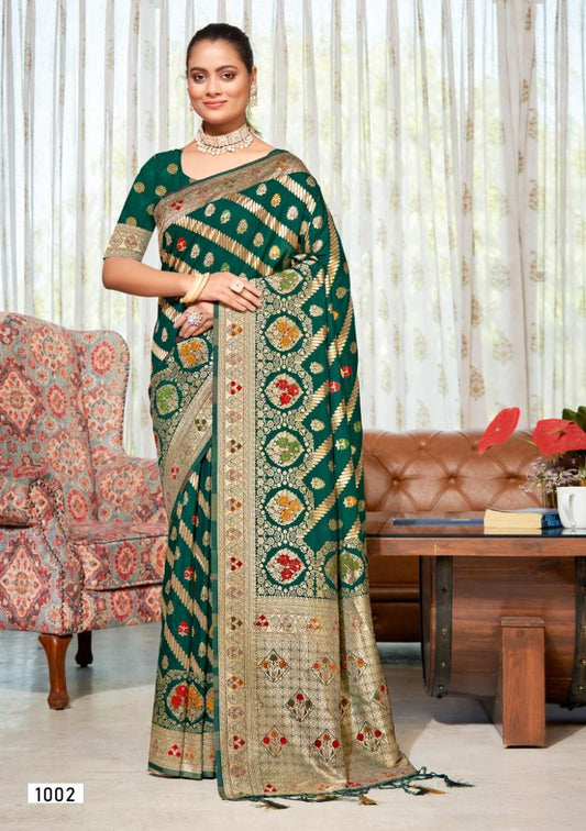 1002 Akriti Vol 7 Bunawat Sarees