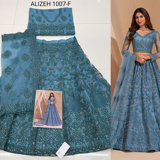 1007F Bridal Heritage Color Splash Alizeh Lehenga Choli