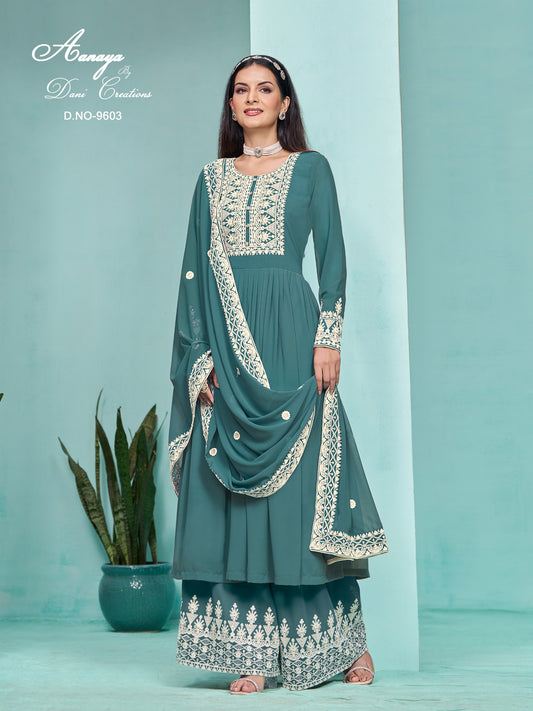 9603 Aanaya Vol 196 Dani Creation Unstitched Suits