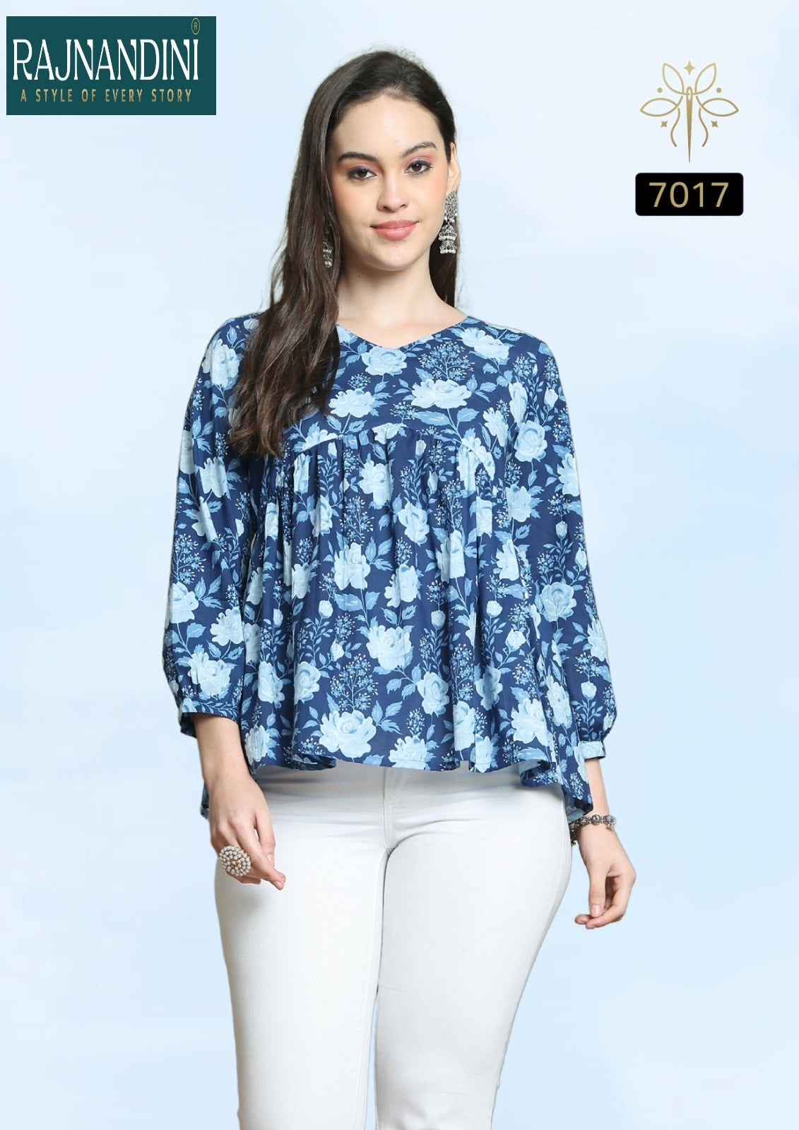 7017 Aaradhya Vol-24 Rajnandini Printed Women Top