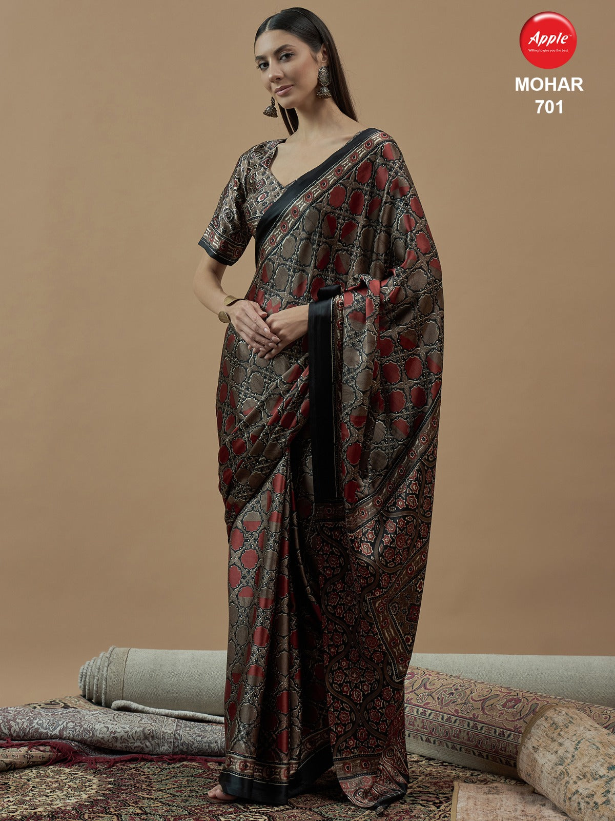 701 Mohar Vol 1 Apple Satin Sarees