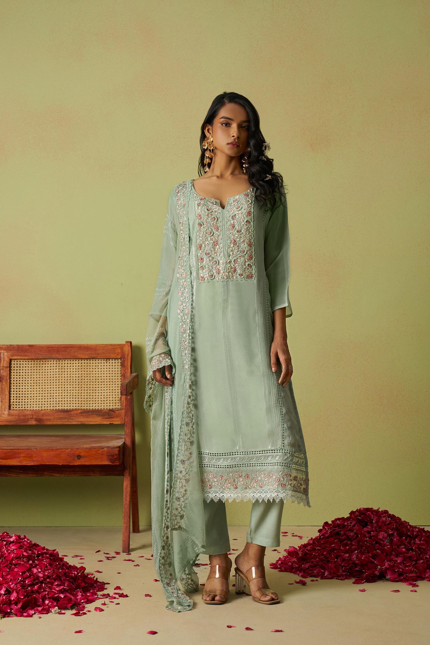 7021 Saadgi Vol 2 Alizeh Pure Organza Unstitched Suits