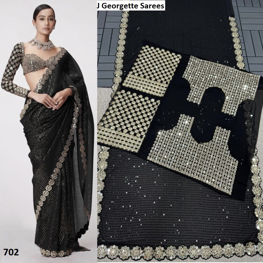 702 J Georgette Sarees