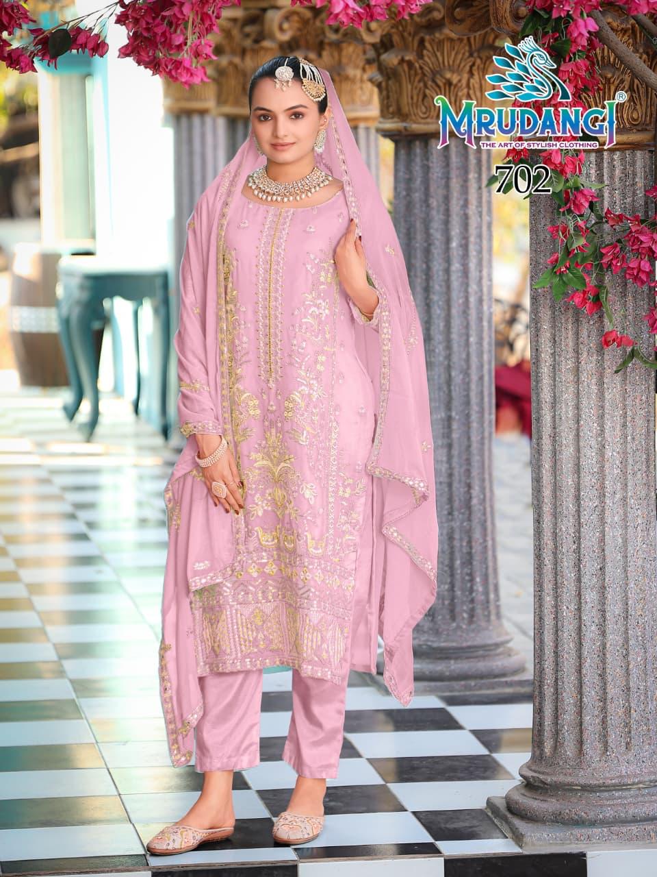 702 Roshni Mrudangi Georgette Readymade Suits
