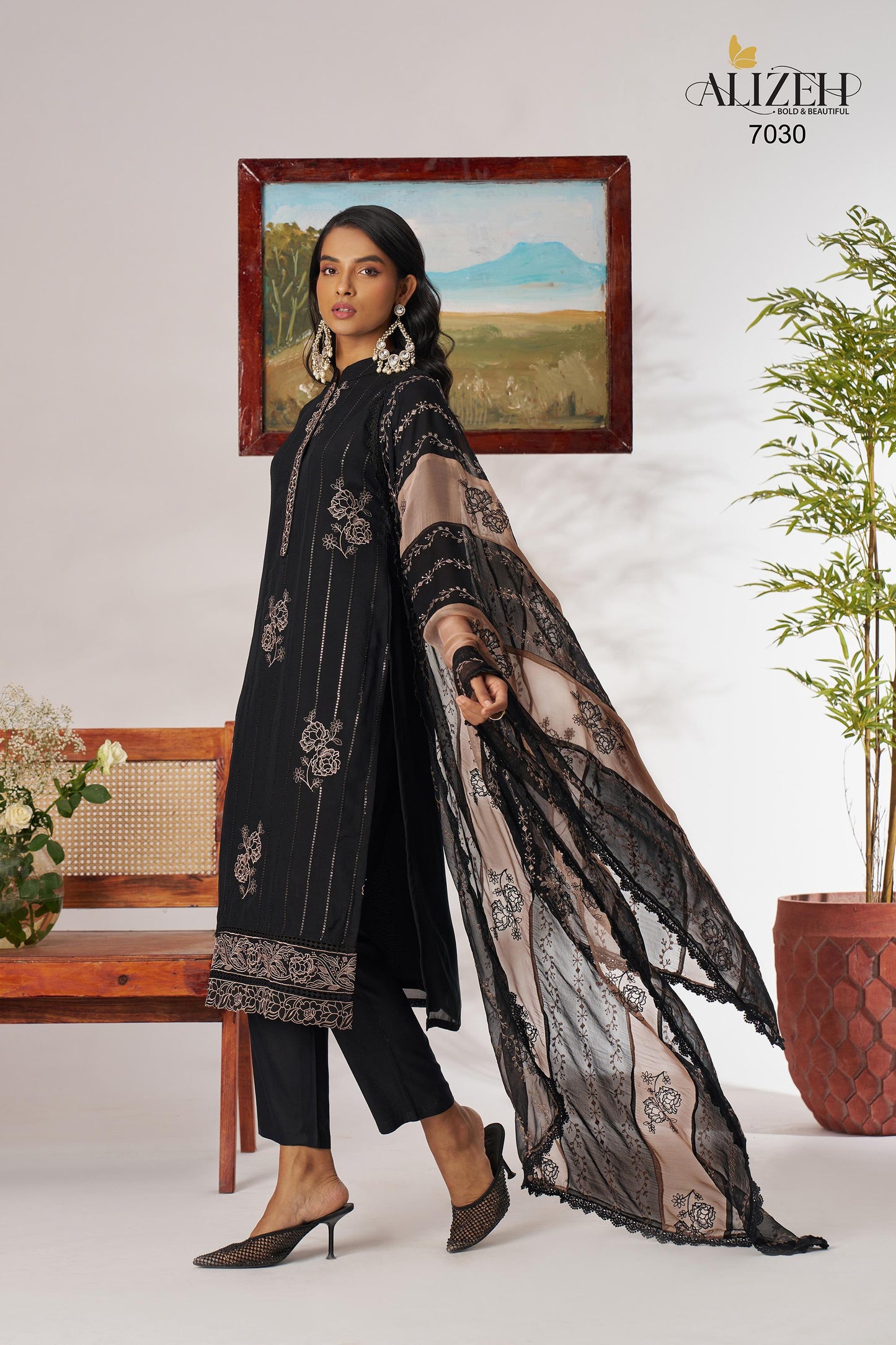 7030 Rose Vol 2 Alizeh Organza Readymade Suits