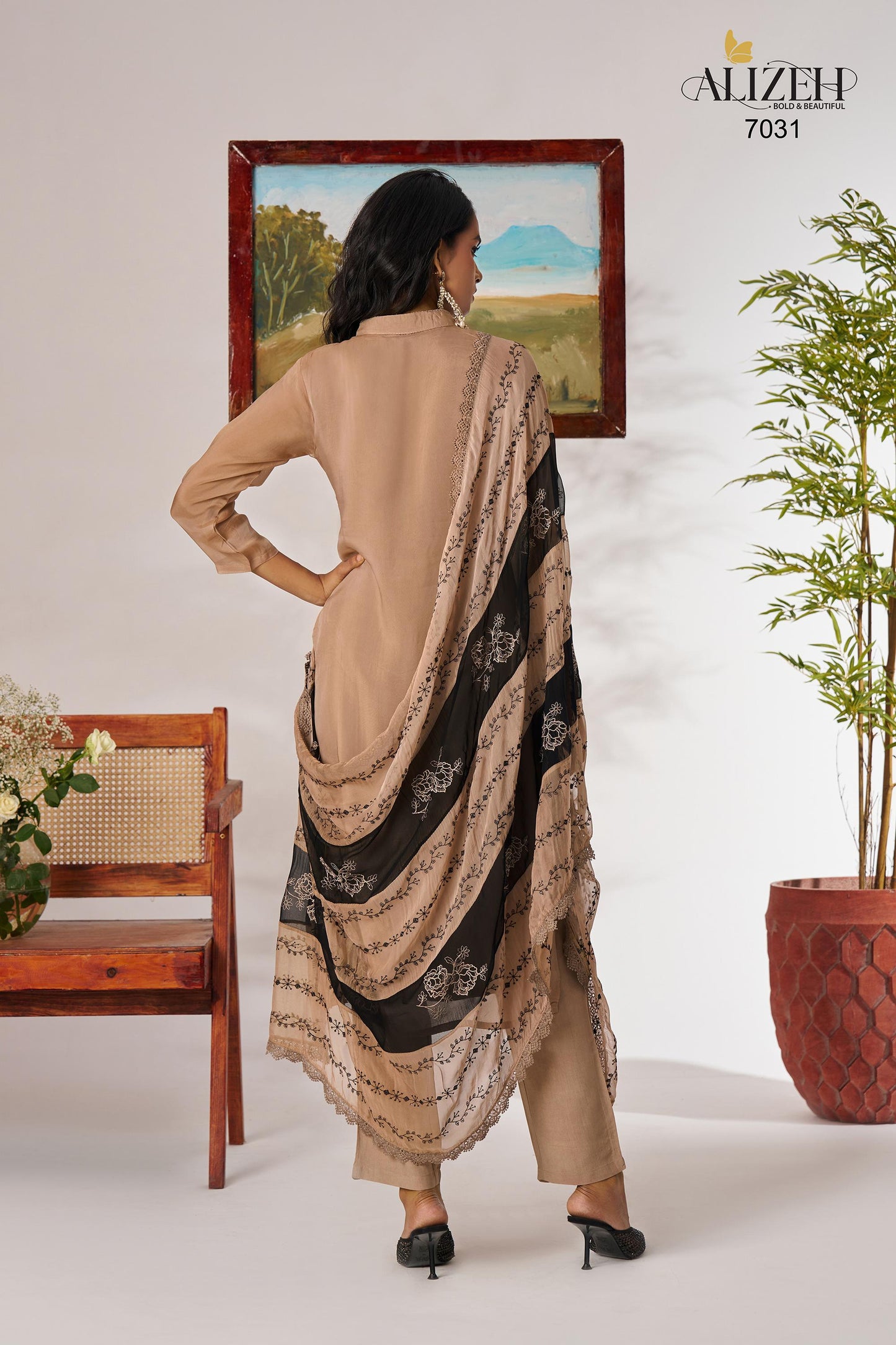 7031 Rose Vol 2 Alizeh Organza Readymade Suits