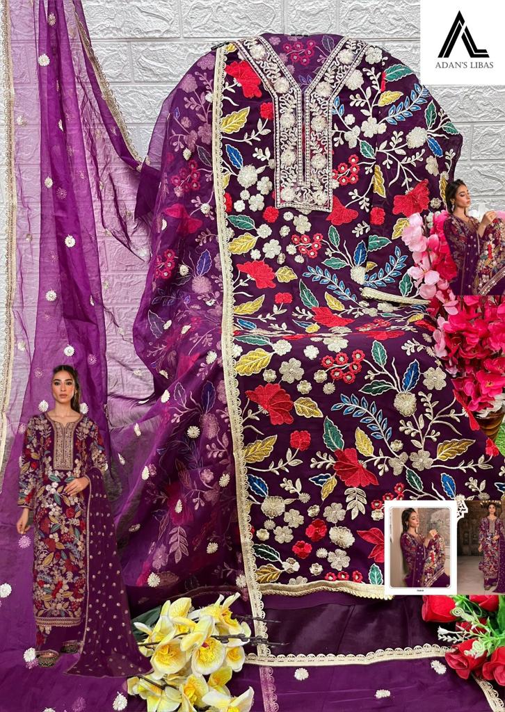 7048B Adans Libas Georgette Pakistani Salwar Suits