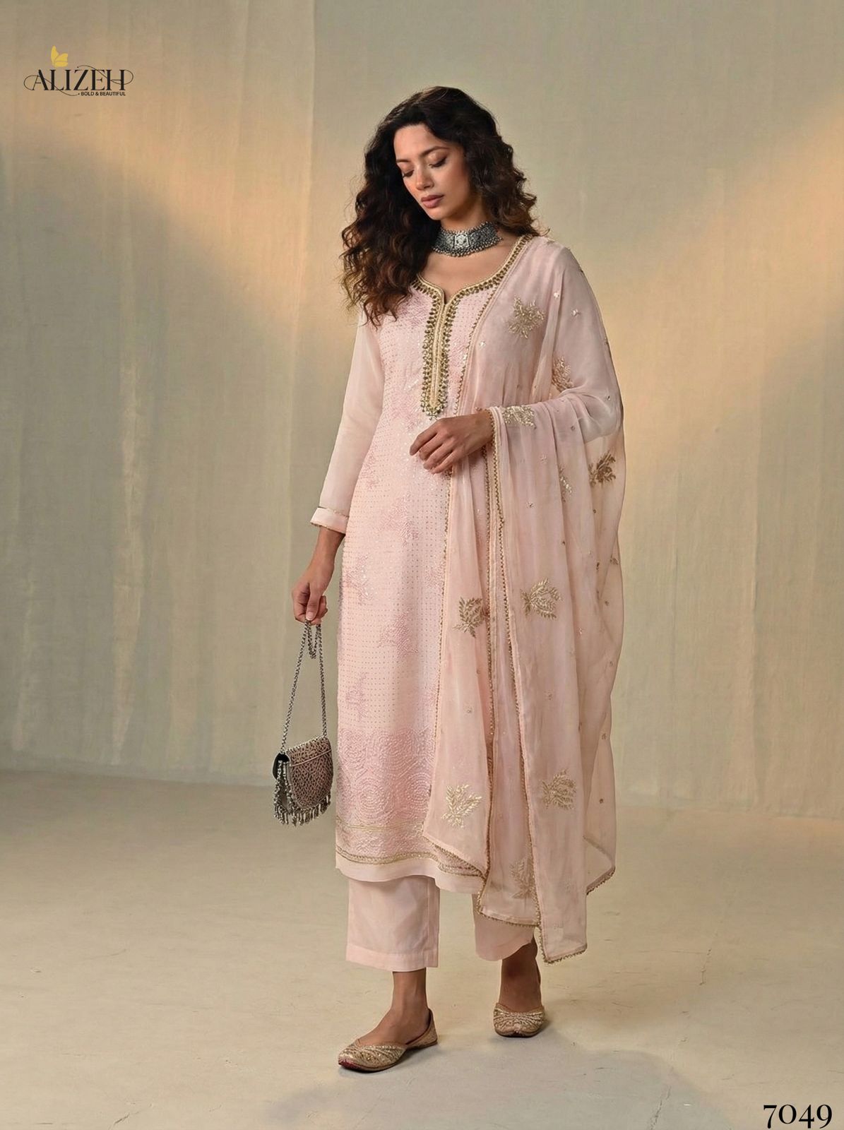 7049 Alizeh Georgette Readymade Suits