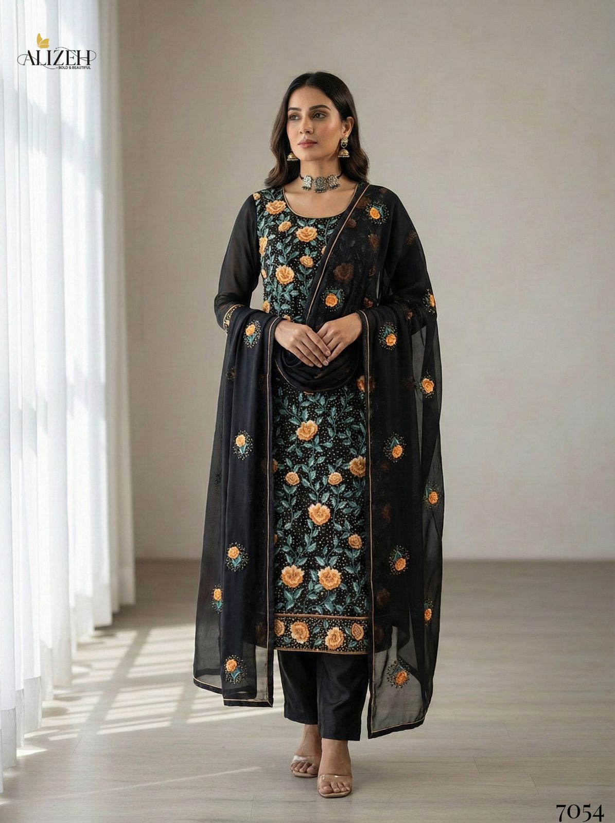 7054 Alizeh Georgette Readymade Suits