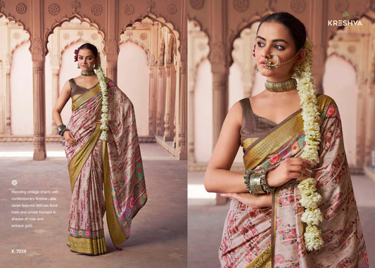 7058 Krushnapriya Kreshva Pv Silk Sarees