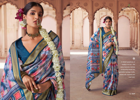 7059 Krushnapriya Kreshva Pv Silk Sarees