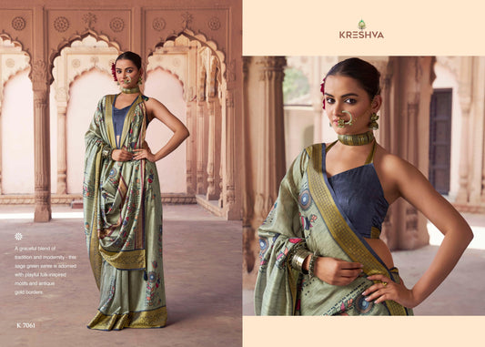 7061 Krushnapriya Kreshva Pv Silk Sarees