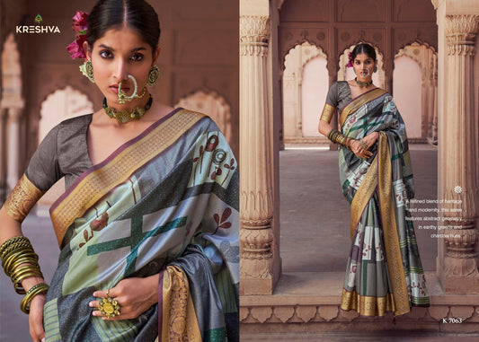 7063 Krushnapriya Kreshva Pv Silk Sarees