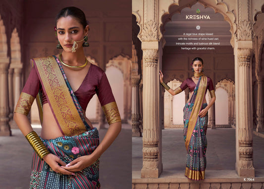 7064 Krushnapriya Kreshva Pv Silk Sarees
