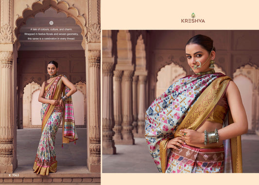 7065 Krushnapriya Kreshva Pv Silk Sarees