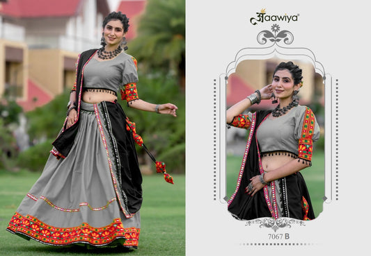 7067B Navratri Garba Gamthi Work Chaniya Choli