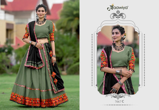 7067C Navratri Garba Gamthi Work Chaniya Choli