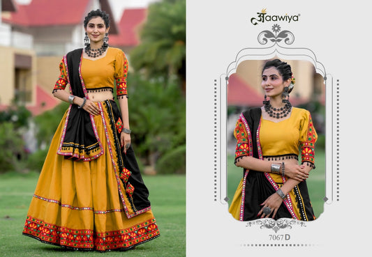 7067D Navratri Garba Gamthi Work Chaniya Choli