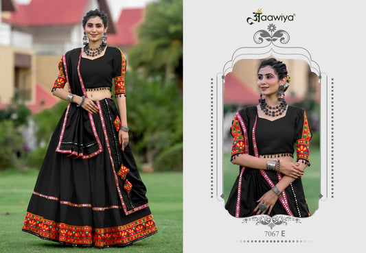 7067E Navratri Garba Gamthi Work Chaniya Choli