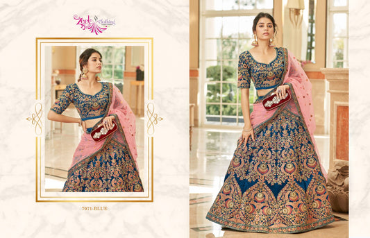 7071 Blue Cultural Vol 3 Zeel Lehenga Choli