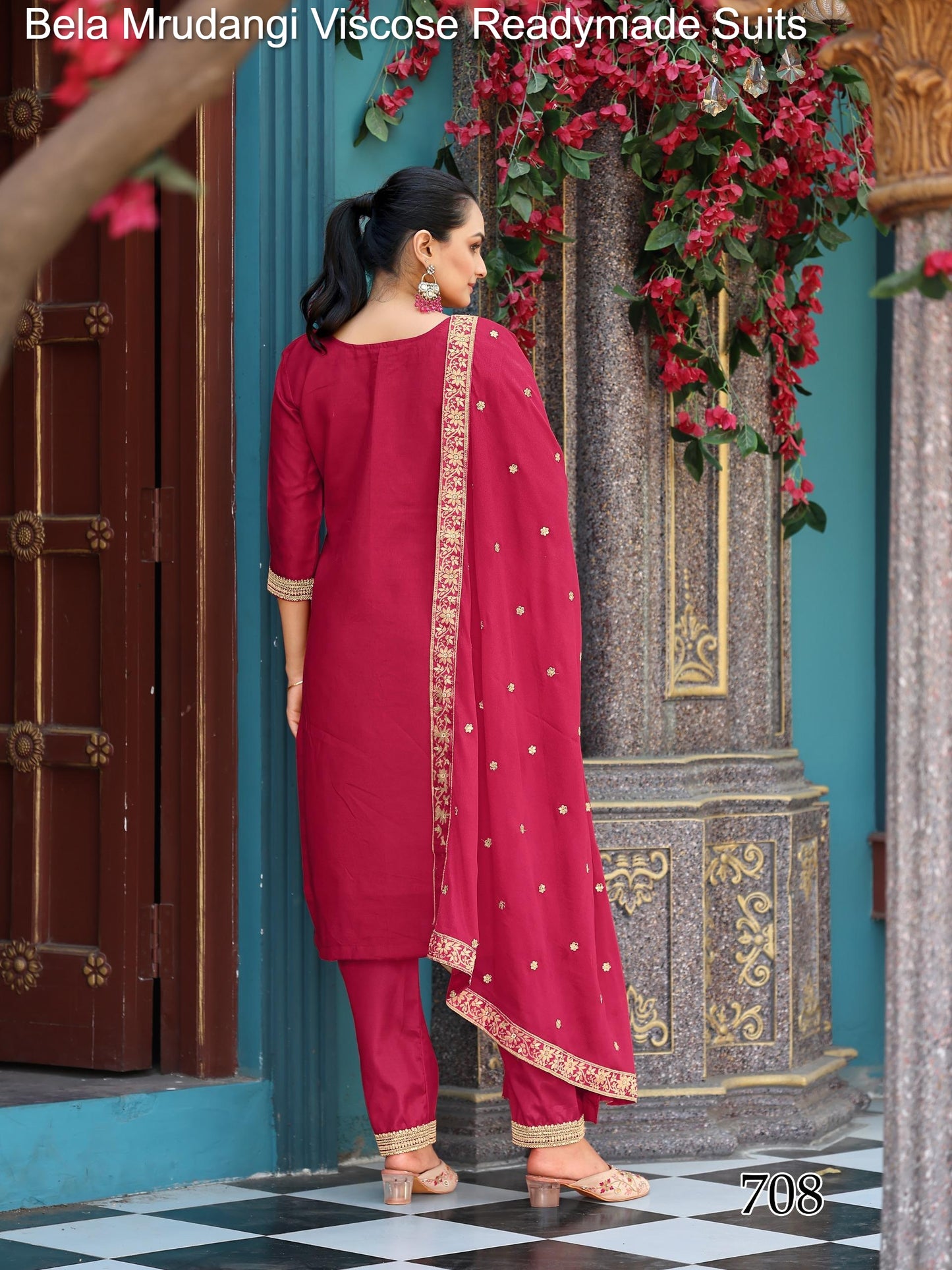 708 Bela Mrudangi Viscose Readymade Suits