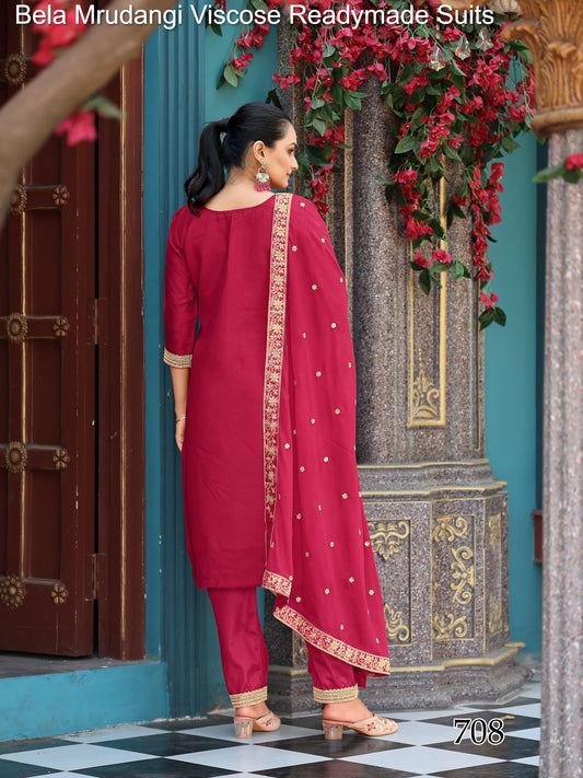 708 Bela Mrudangi Viscose Readymade Suits